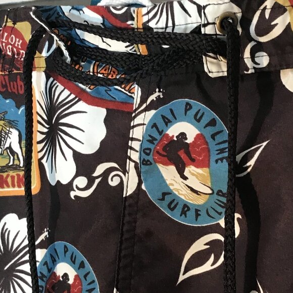 Big Dogs Hawaiian Beach Trunks Board Shorts - Picture 6 of 9